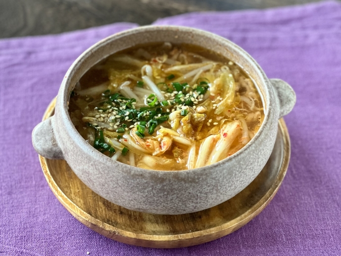 キムチ春雨スープ