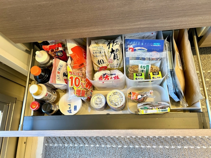 食材収納　こんまり流片づけ