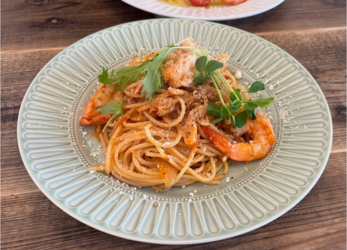 杢 ガーリックトマトパスタ