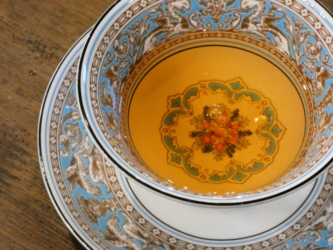 TEA ROOM flower bird　スイートホワイトピーチ