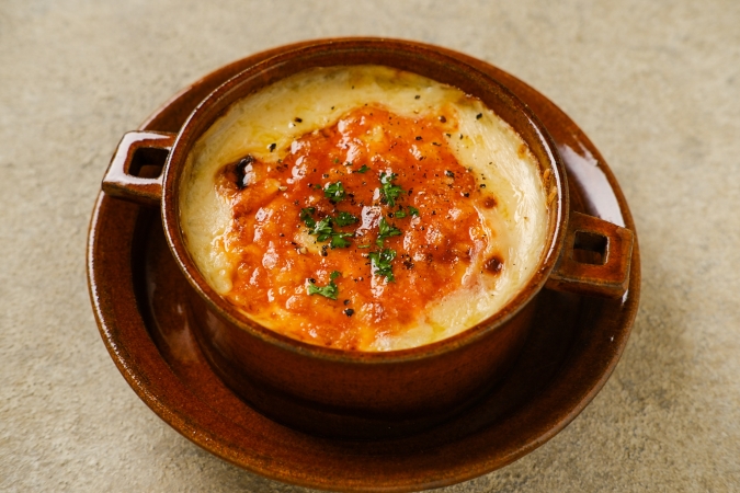 Yuuさんレシピ　えびと玉ねぎのクリームグラタン