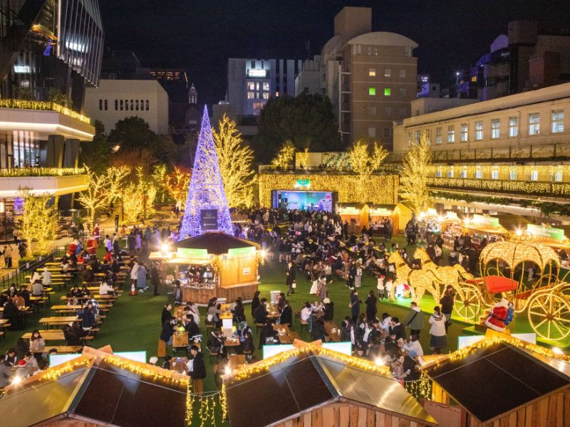 クリスマスゲートパークin福岡大名ガーデンシティ　イルミネーション