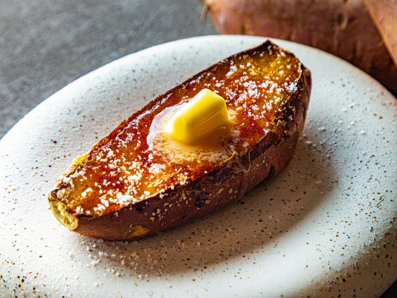 博多阪急　サツマイモフェスタ 「浪漫焼き芋　芋の巣」塩バターブリュレ焼き芋