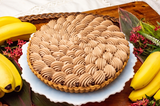 キルフェボン　「マカダミアチョコレートとバナナのタルト」