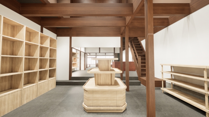 『ビームス ジャパン 太宰府』　店内