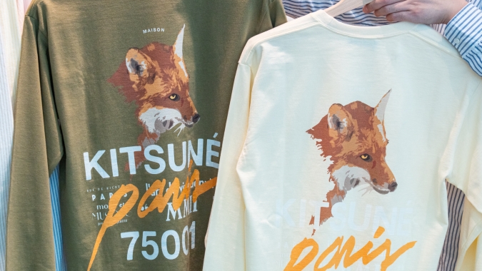 Maison Kitsuné Fukuoka 福岡店限定デザインL/S Tシャツ