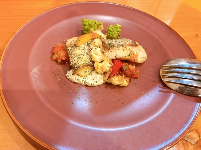 ルネッタ　蓑島産天然真鯛の香草パン粉焼き