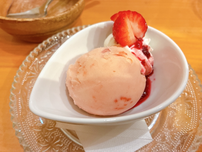 ルネッタ　苺のソルベ