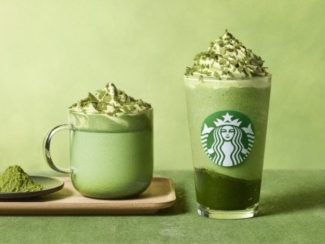 スターバックス　玉露抹茶 フラペチーノ　玉露抹茶ラテ