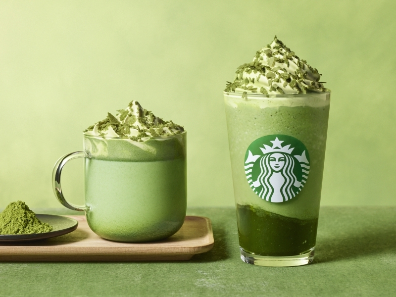 スターバックス　玉露抹茶 フラペチーノ　玉露抹茶ラテ