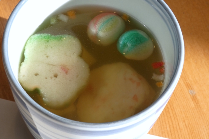 連歌屋珈琲　開運ランチ　お吸い物