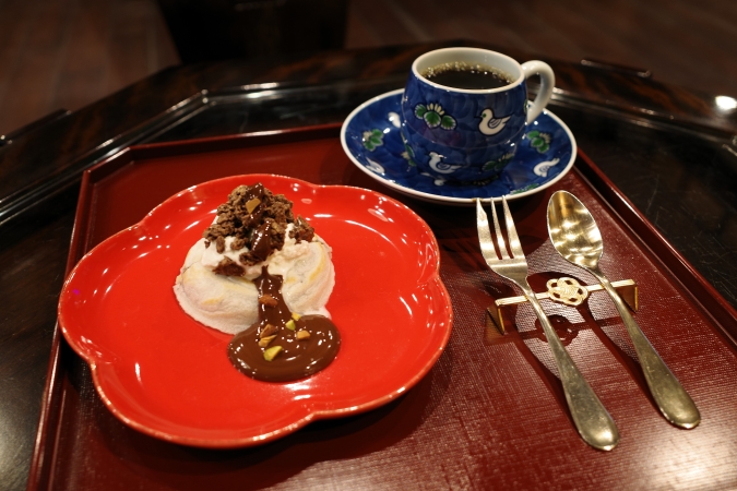 cafe kasanoya　紅梅セット