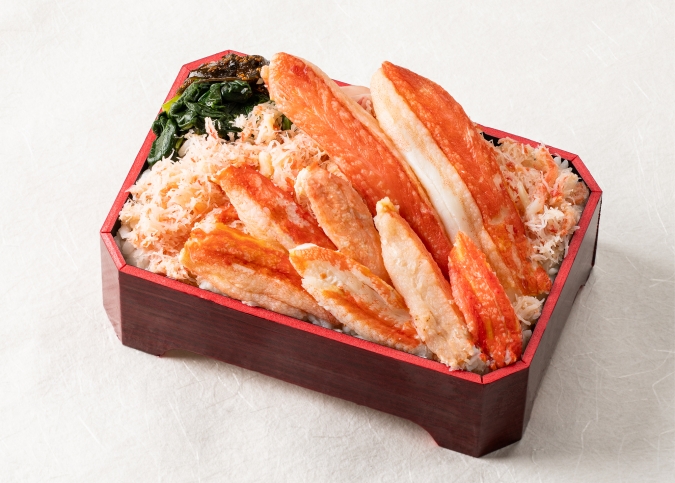 大丸福岡天神店　冬の北海道展　鱗幸食品　ズワイ蟹尽くし弁当
