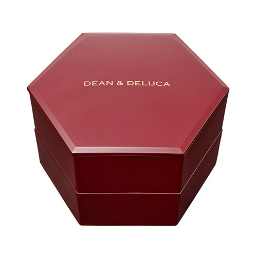 DEAN&DELUCA 六角二段重 銀朱八分ツヤ内黒