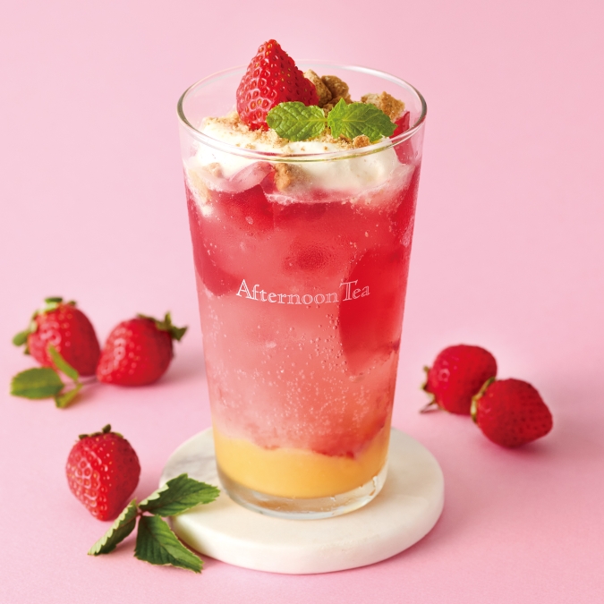 アフタヌーンティー・ティールーム　ストロベリーハイビスカスのチーズクリームティー