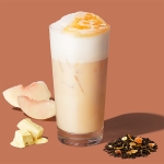 ホワイト ピーチ & ジョイフルメドレー ムース ティー ラテ