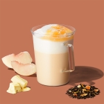 ホワイト ピーチ & ジョイフルメドレー ムース ティー ラテ