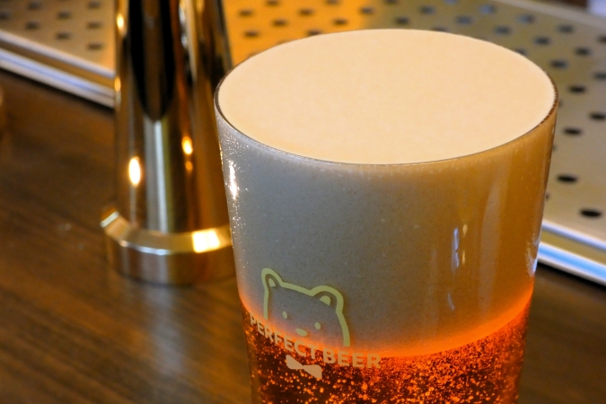 PERFECT BEER STAND 福岡　PB注ぎブレンド　泡