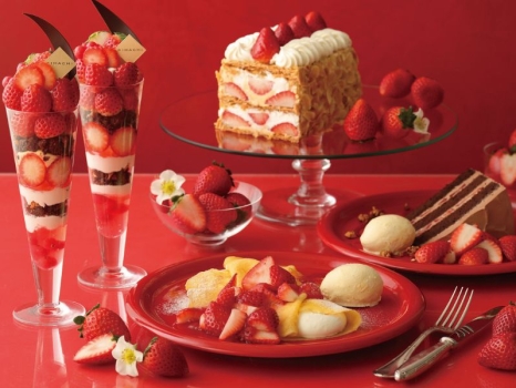 キハチ カフェ　ストロベリーフェア