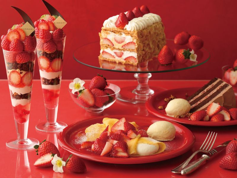 キハチ カフェ ストロベリーフェア