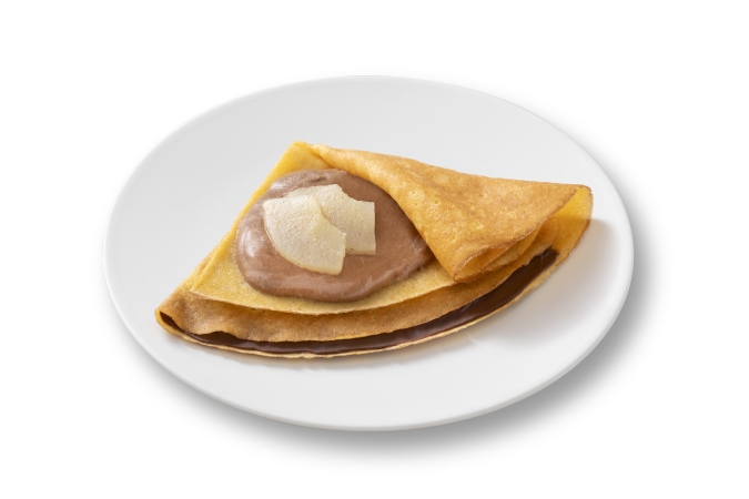 ファミリーマート「ピエール マルコリーニ」監修スイーツ／ショコラと洋梨のクレープ