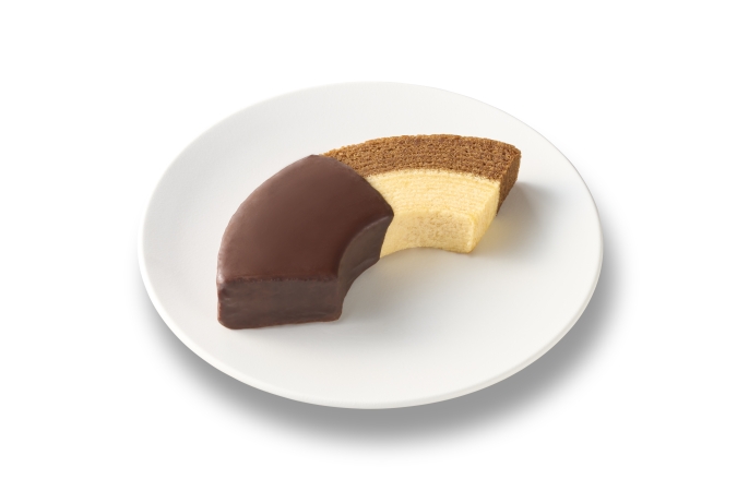 ファミリーマート「ピエール マルコリーニ」監修スイーツ／2層のショコラバウムクーヘン　チョコ＆プレーン