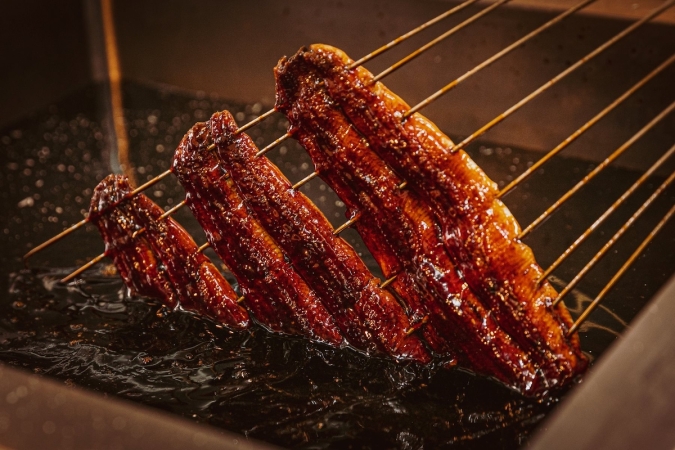 炭焼 うな富士 福岡大名別邸 青うなぎ