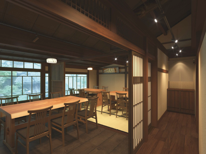 炭焼 うな富士 福岡大名別邸 内装