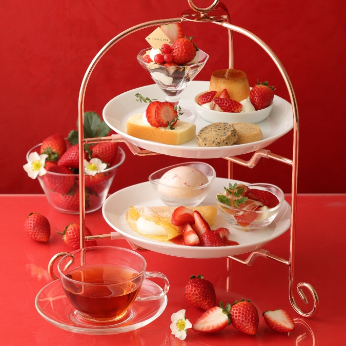 キハチ カフェ 季節のAfternoon Tea Set