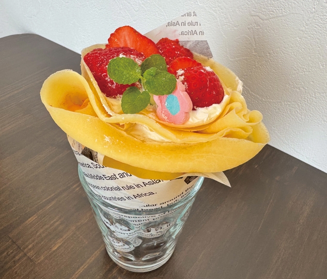 【光の道開運スイーツフェアvol.７】Peace Comber「光の道 いちごクレープ」