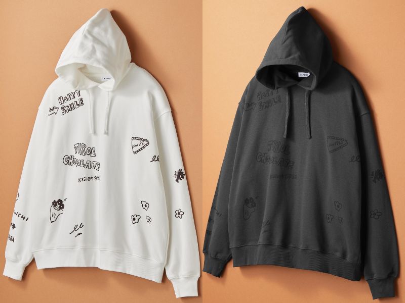 チロルチョコｘLEPSIMコラボ　イラストBIGパーカー