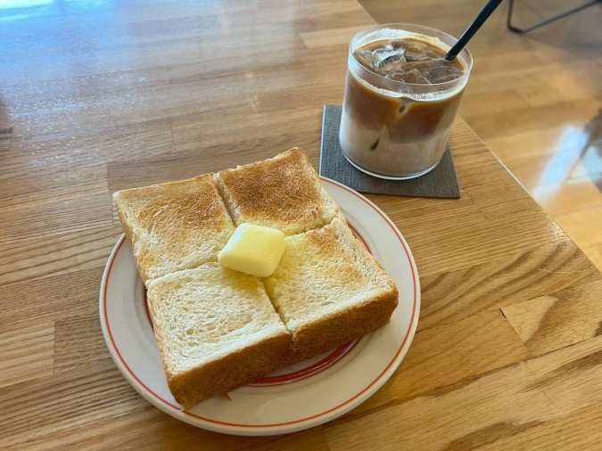 ATORI バタートースト　カフェラテ
