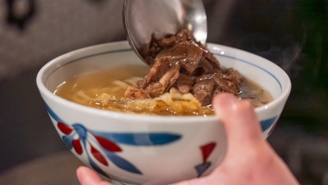 釜喜利うどん 牛すじ