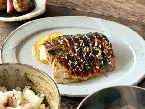 塩サバのレモンクミングリル