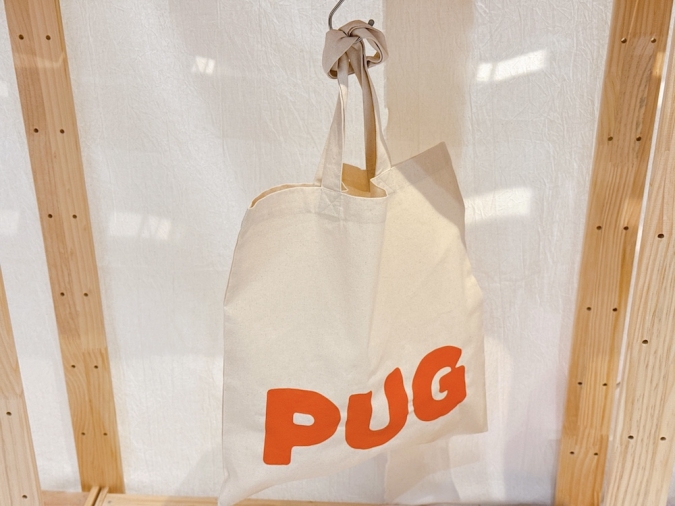 PUG(パグ)いっぴん西通り ロゴバッグ