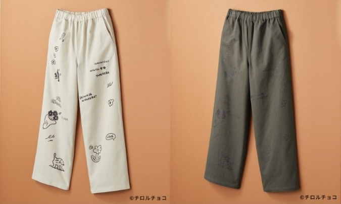 チロルチョコｘLEPSIMコラボ　イラストイージーパンツ