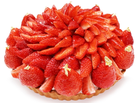 カフェコムサ「福岡県WEEK」福岡県産 いちご「あまおう」のケーキ