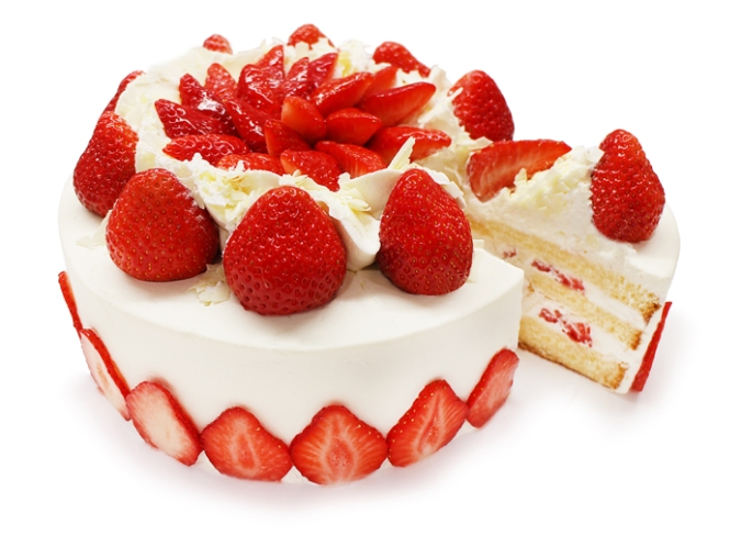 カフェコムサ／福岡県産 いちご「あまおう」のショートケーキ