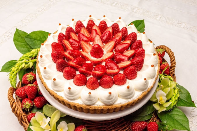 キルフェボン　「イチゴとカスタードプリンのタルト」