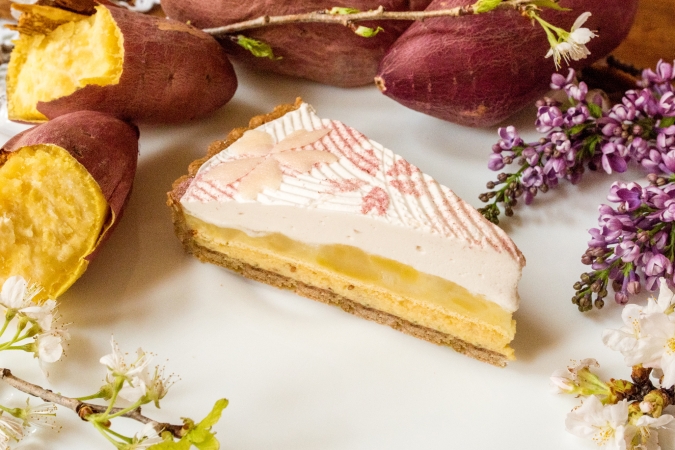 キルフェボン　「徳島県里浦産なると金時 “里むすめ”と胡麻のタルト」