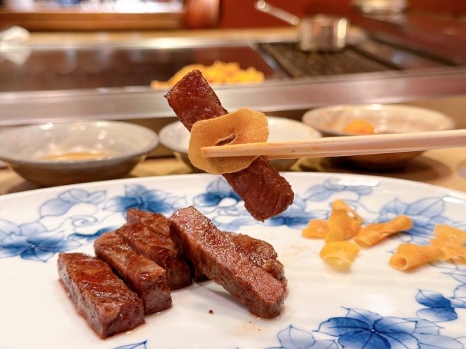 ホテルオークラ福岡 鉄板焼さざんか　サーロイン