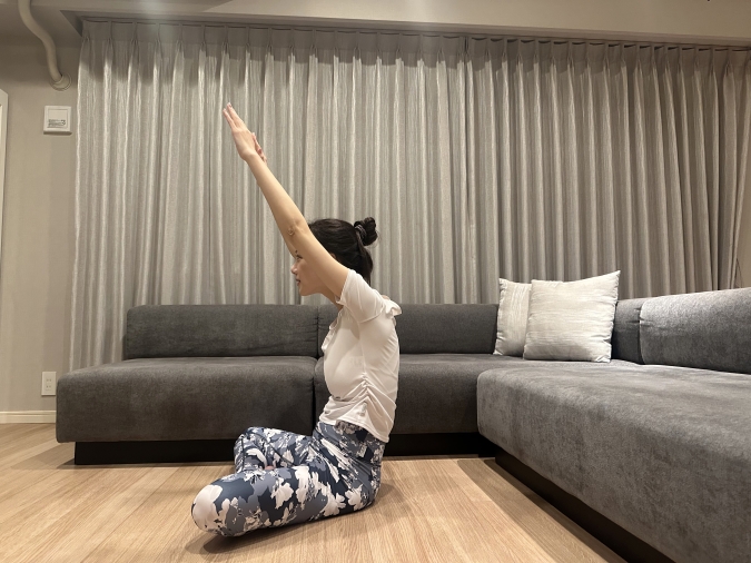 肩甲骨リセットエクササイズ　NGな例