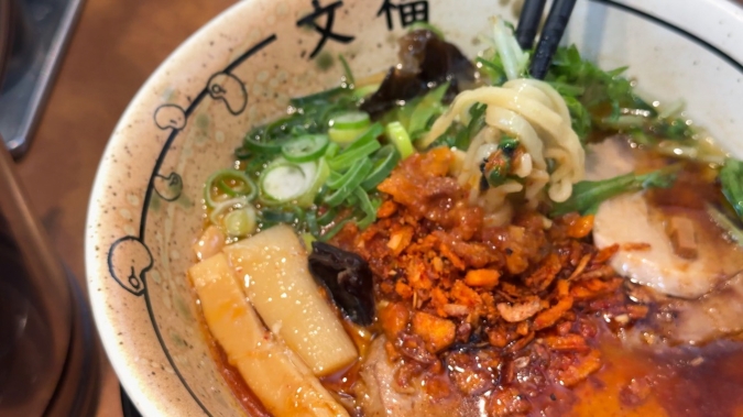 博多文福 鬼タヌキ味噌豚骨上