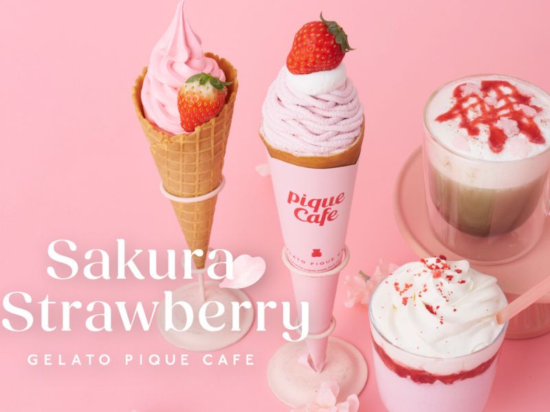 ジェラート ピケ カフェ　“Sakura＆Strawberry”商品