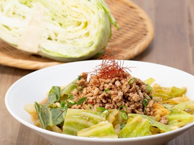 キャベツたっぷり担々麺風