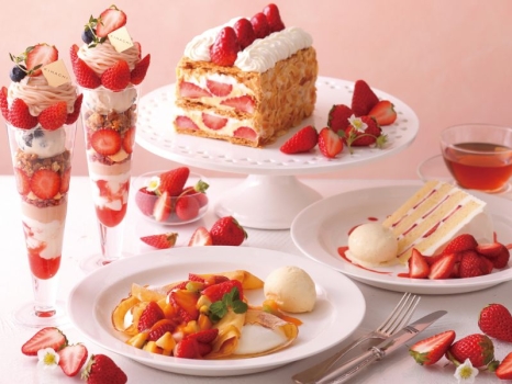 キハチ カフェ　春のストロベリーフェア