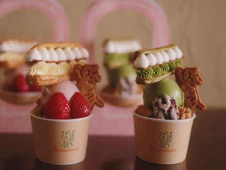 大丸福岡天神店　京都展　SUGiTORAパフェ