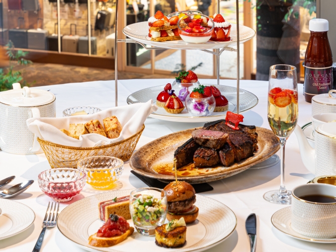 ウルフギャング・ステーキハウス アフタヌーンティーセット ストロベリーVer.