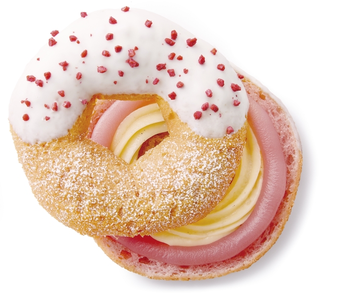 ミスタードーナツ 桜もちっとドーナツ 花やぐいちごみるくカスタード