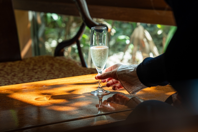 福岡　二日市温泉　大丸別荘　ウェルカムドリンク